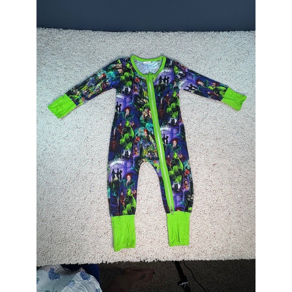 Hocus Pocus Zippy Sleeper Kids 6-12M Bamboo Halloween Print
